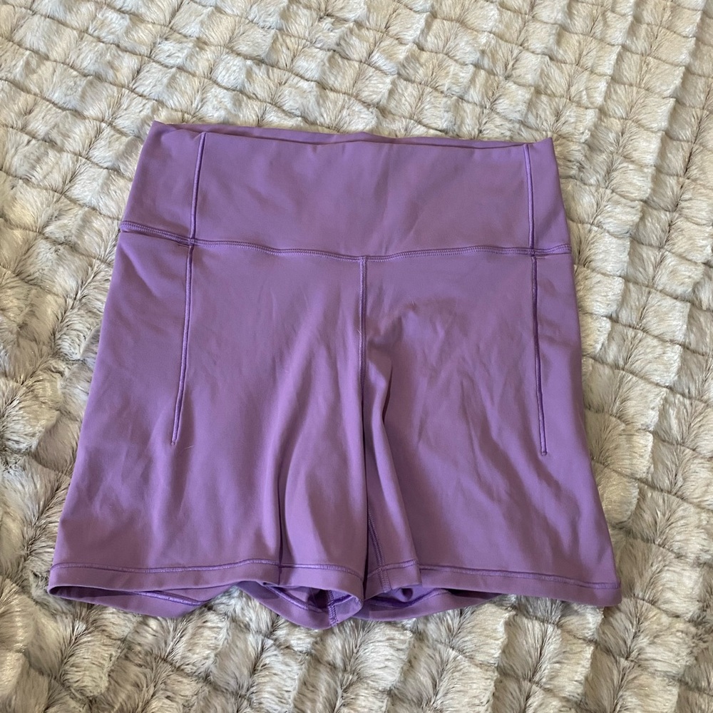 Women's Purple athletic biker Shorts